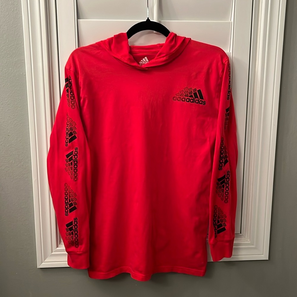 Long Sleeve hooded cotton T-shirt
